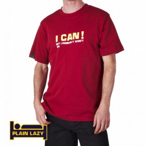 T-Shirts - Plain Lazy Probably Wont