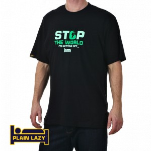 T-Shirts - Plain Lazy Stop The World