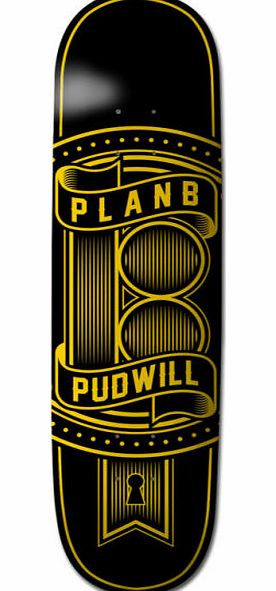 Plan B Pudwill Lock Skateboard Deck - 8 inch