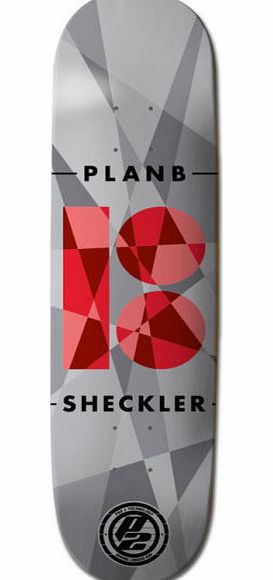 Plan B Sheckler Jagged Skateboard Deck - 7.75 inch
