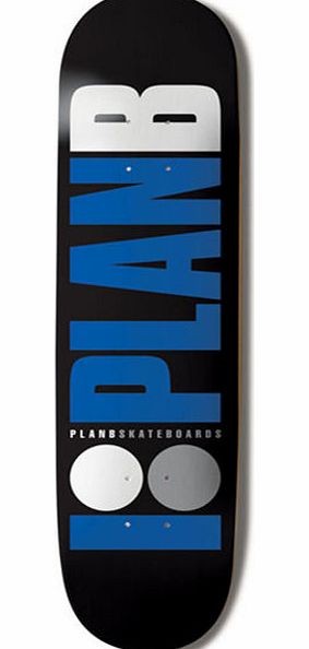 Plan B Team OG Black Skateboard Deck - 8.25 inch