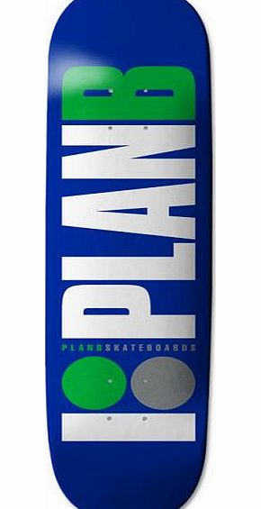 Plan B Team OG Blue/Green Skateboard Deck -