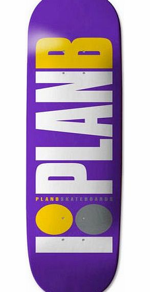 Plan B Team OG Purple Skateboard Deck - 8.375 inch