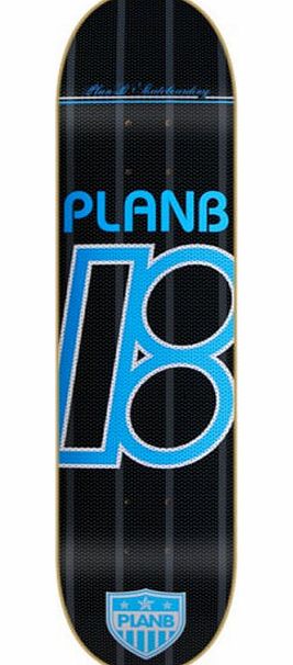Plan B Team United Cyan Skateboard Deck - 7.75