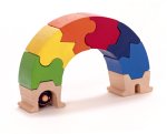 Plan Toys 5330: Wooden Matching Rainbow Blocks