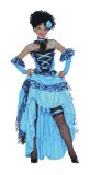 Planet Party Blue Burlesque Dancehall Dolly Costume