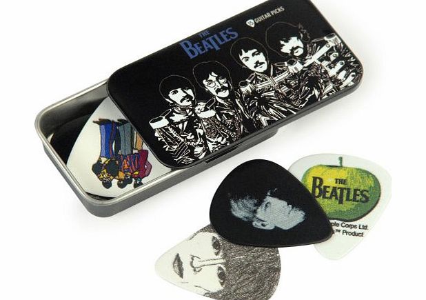 Planet Waves Beatles Sgt. Peppers Picks Medium Gauge in Collectable Tin - 15 Picks