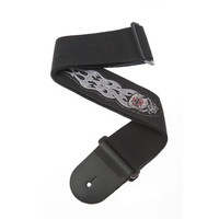 Planet Waves Patch Guitar Strap Grey Tribal Skull