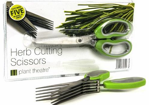 Plant Theatre Herb Cutting Scissors by Plant Theatre - 5 Blades - Gift Idea