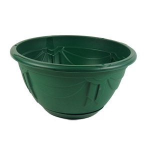 plastic Hanging Basket Green 32cm