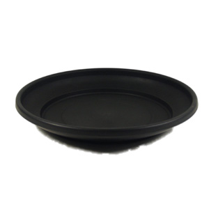 plastic Saucer Black 43cm