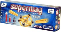 Supermag Magnetic Toy - 24 Piece Set