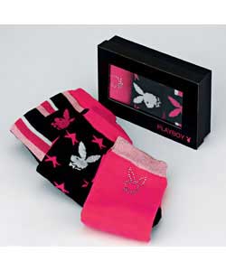 Playboy 3 Pack Sock Gift Set