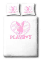 Playboy bedding single duvet cover set Glitter
