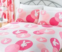 Playboy Bubbles Pink Coordinates Pair Of Curtains