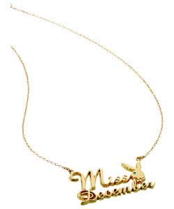 playboy Gold Coloured Playmate December Chain