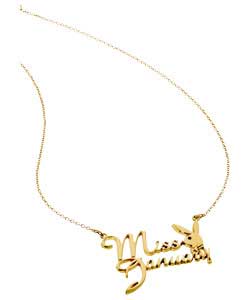 Playboy Gold Coloured Playmate January Chain