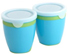 Easy Grip 2 Food Pots Blue/Green