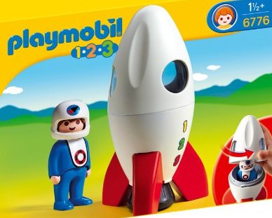 Playmobil 1.2.3 6776 123 Moon Rocket