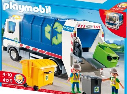 4129 Recycling Truck with Flashing Light