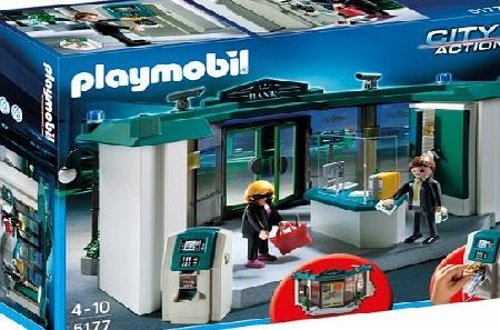 Playmobil 5177 City Action Bank with Safe
