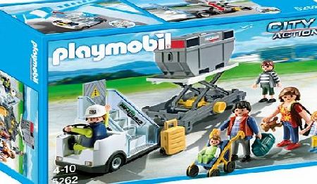 Playmobil 5262 City Action Airport Aircraft Stairs with Passengers and Cargo