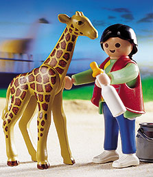 Playmobil - Baby Giraffe with Zookeeper 3253