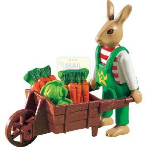 Playmobil Bunny and Wheelbarrow
