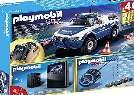 Playmobil City Action 5528 RC 40th Anniversary Police Truck with Camera Set