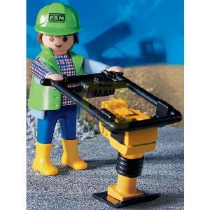 Playmobil Construction Compactor With Worker