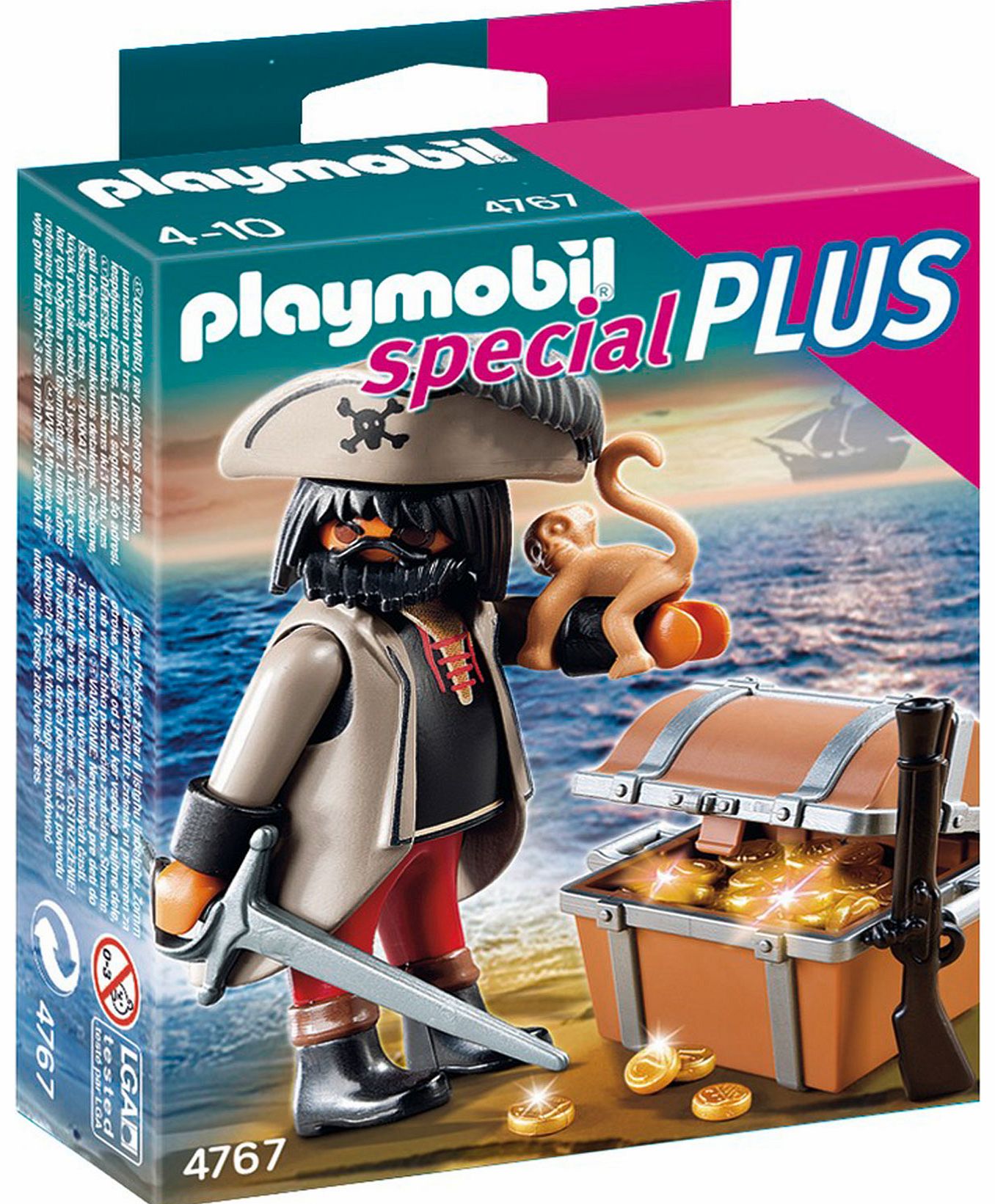 Playmobil Gloomy Pirate with Treasure Chest 4767
