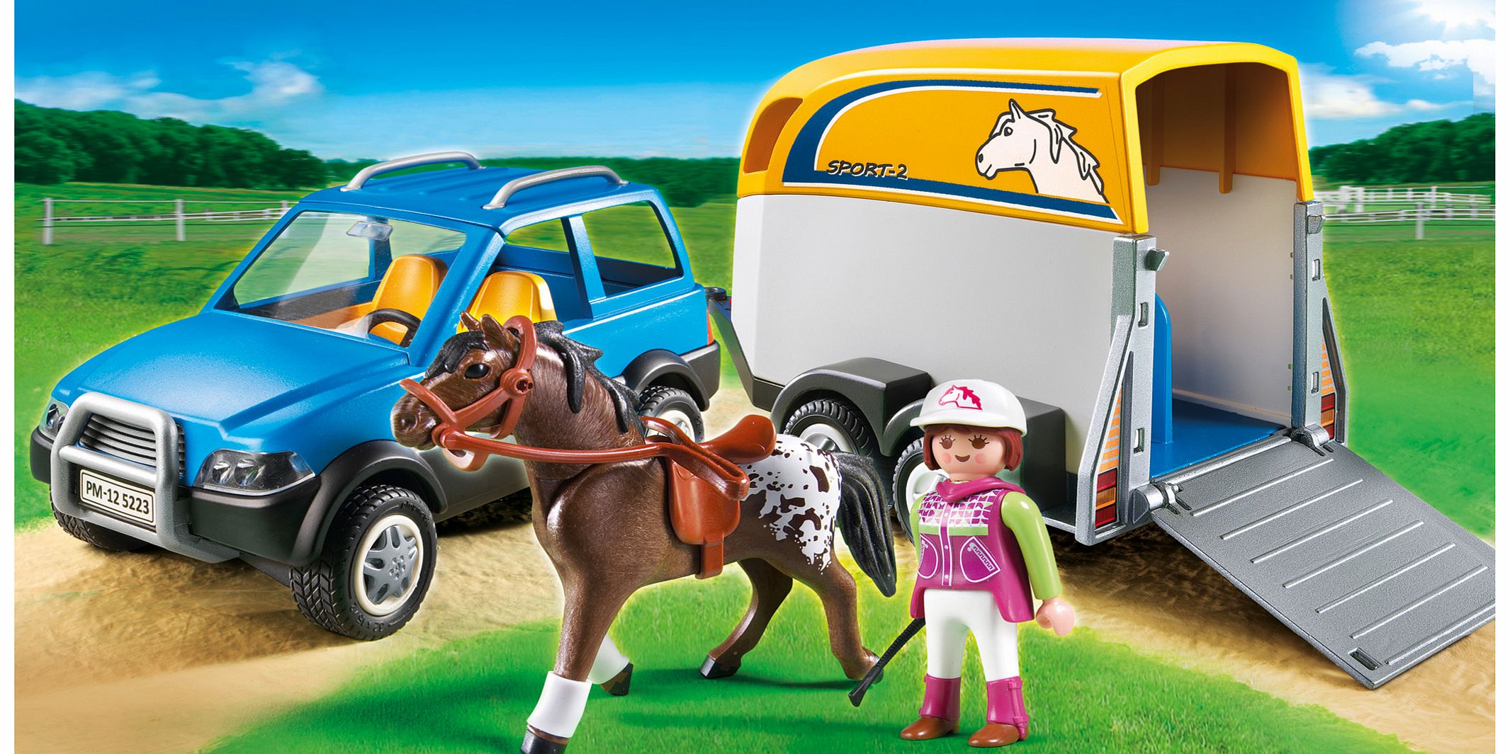 SUV With Horse Trailer 5223