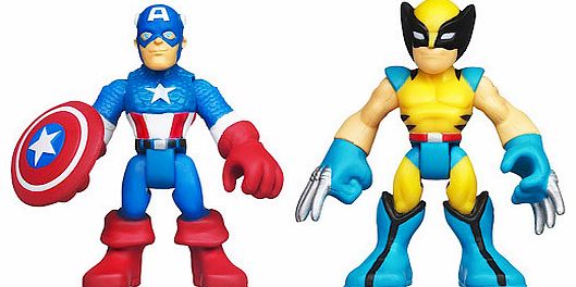 Playskool Marvel Super Hero Adventures Playskool Heroes - 6cm Captain America and