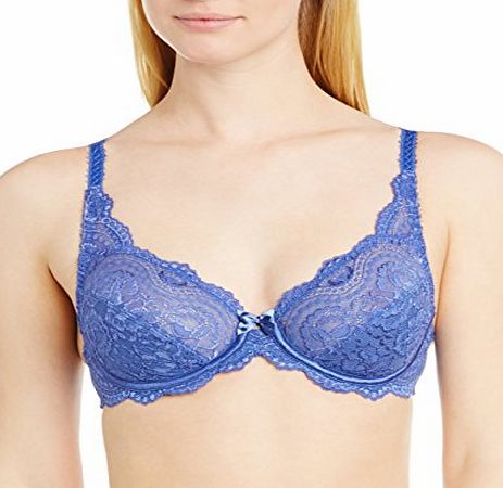 Playtex Womens Flower Lace Soft Cup Everyday Bra, Blue Ribbons, 38B