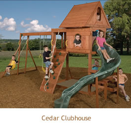 plum Cedar Clubhouse Wooden Climbing Frame
