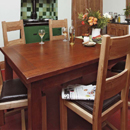 Plum dark oak dining set furniture