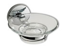 Plumbworld Lincoln Glass Soap Dish and Holder