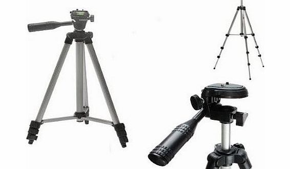 Lightweight Digital Camera Tripod + Tripod Carry Bag for Sony Cyber-shot DSC-HX, DSC-H, DSC-J, DSC-TX, DSC-WX, DSC-W Series Inc DSC-HX50, DSC-HX60, H300, WX200, WX300, RX100, - 2 Year Warranty