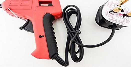 PML HOT MELT GLUE GUN TRIGGER ELECTRIC ADHESIVE STICKS FOR HOBBY CRAFT MINI DIY WITH 2 FREE GLUE STICKS