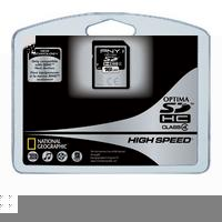 PNY 16GB SDHC ( Secure Digital High Capacity ) Class 4 Optima High-Speed 60x Card
