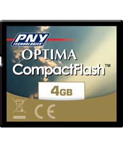 4Gb Compact Flash Optima Memory Card