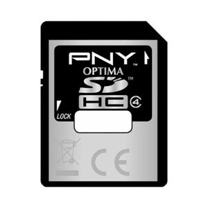 PNY 4GB Optima SD Card (SDHC) - Class 4
