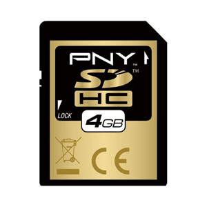 PNY 4GB SD Premium Card (SDHC) - Class 4