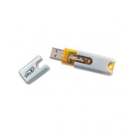 PNY Attache 2GB USB Flash Drive (Silver / Orange)