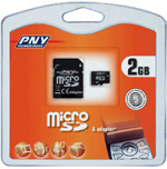 PNY P-MICROSD2GB-BX 2GB Micro Secure Digital Card