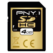 PNY SDHC Memory Card - 4GB