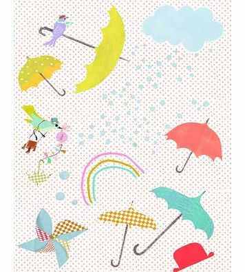 Poisson Bulle Umbrellas Sticker `One size