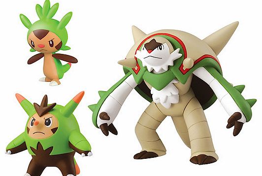 Pokemon XY Figure Triple Pack - Chespin Quiladin