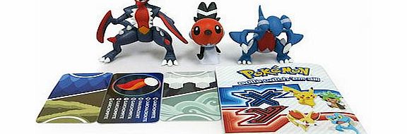 Pokemon XY Figure Triple Pack - Mega Garchomp,