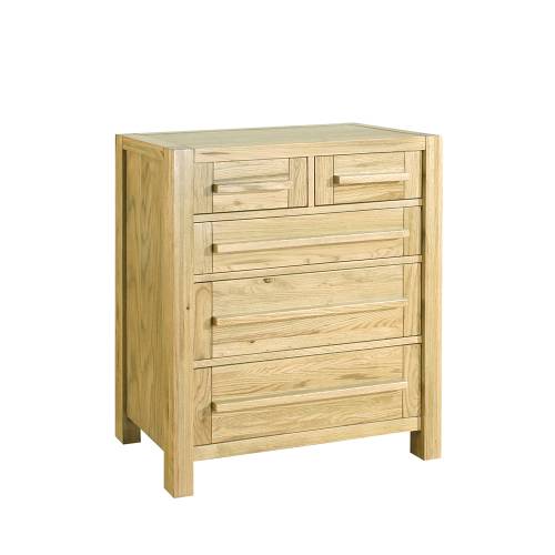 Poland Oak 2+3 Chest of Drawers